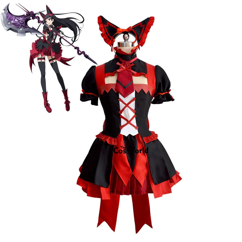GATE Rory Mercury Fancy Dress Short Sleeve Tops Skirt Uniform Outfit Anime Cosplay Costumes-1