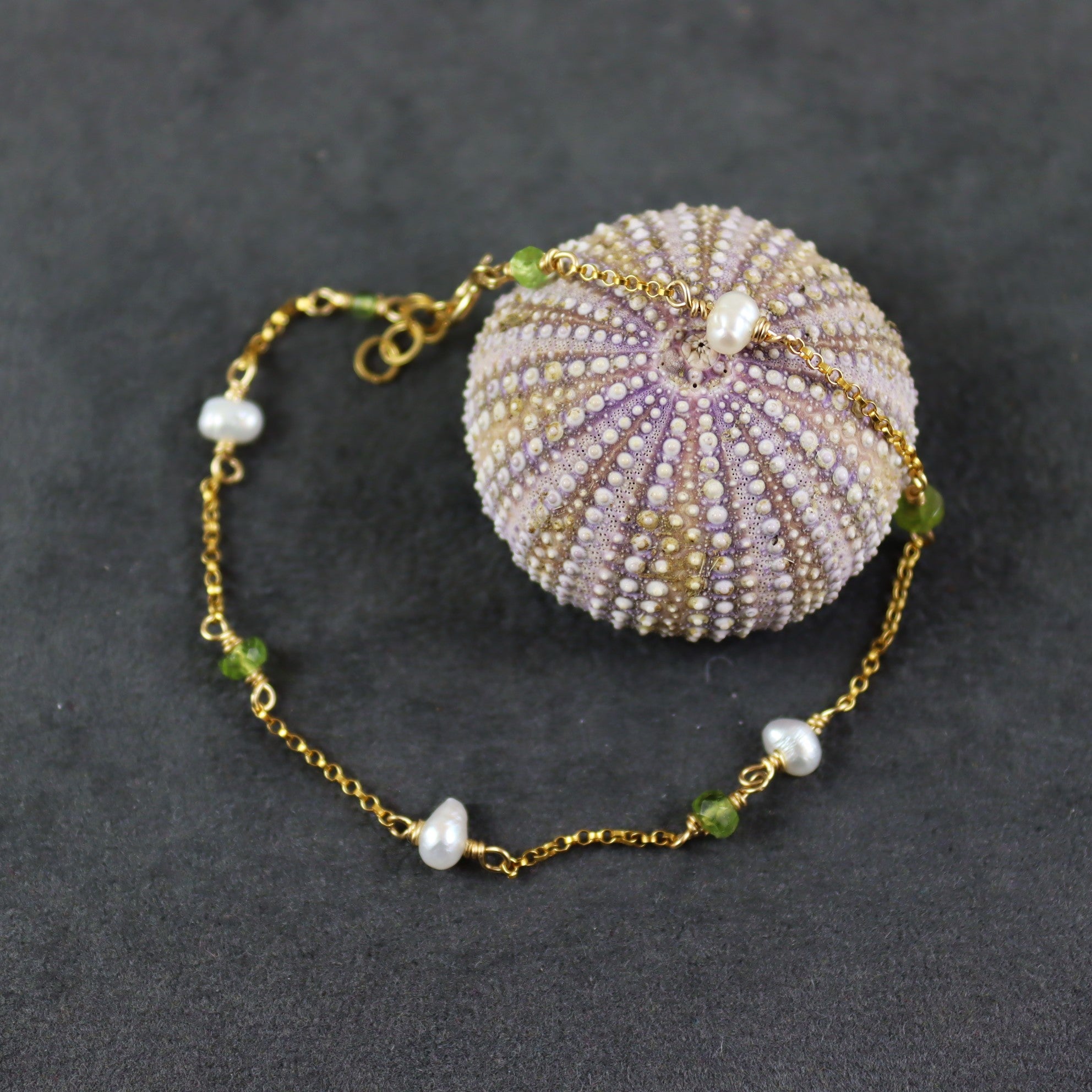 Peridot Gold Bracelet