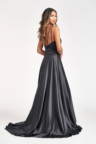 Mesmerizing High Slit A-line Dress by Elizabeth K-1