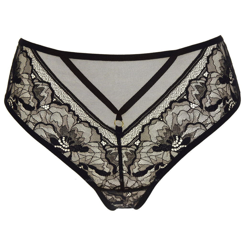 Sheer Lace Mid Rise Bikini Panty Gorteks Gwen-2