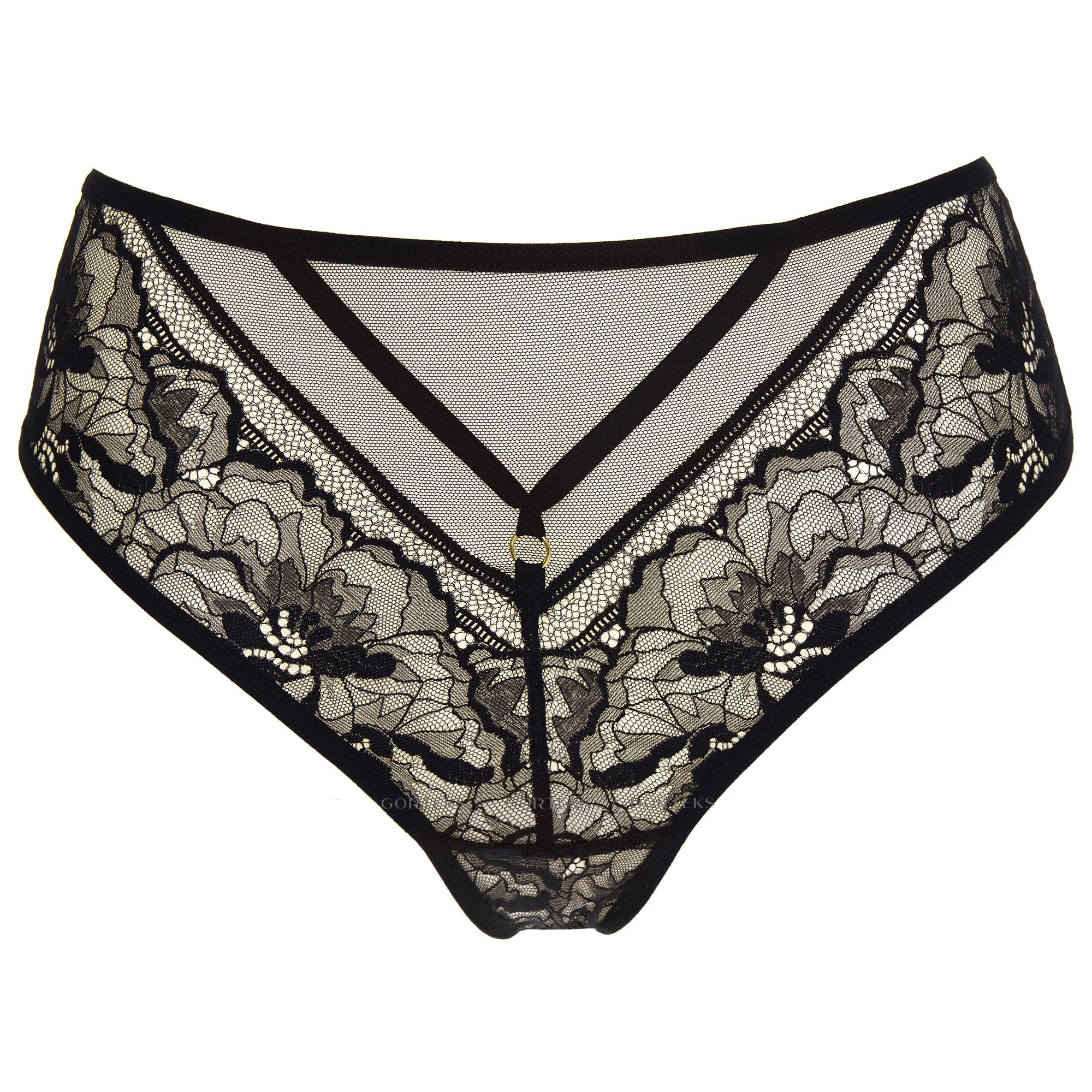 Sheer Lace Mid Rise Bikini Panty Gorteks Gwen-2