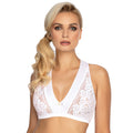 Sheer Lace Wireless Bra Top Gizela White-0