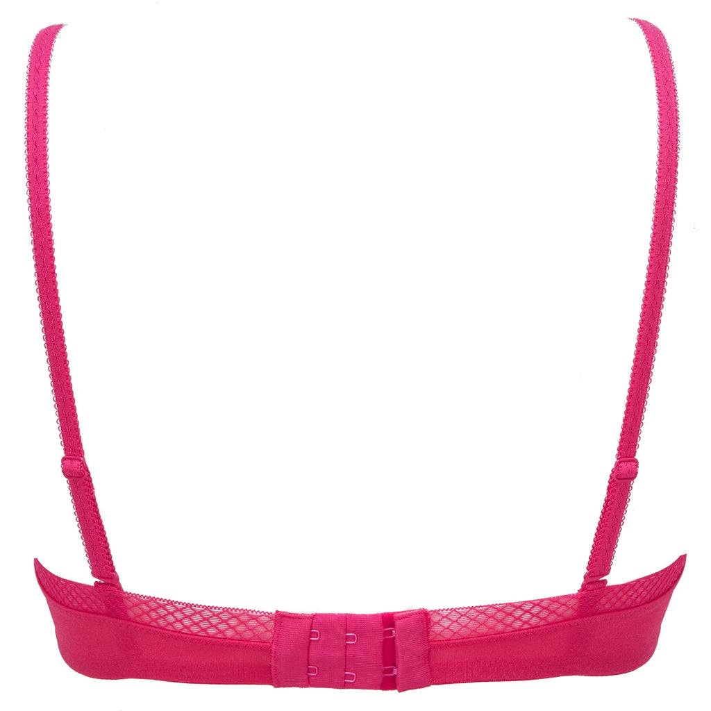 Gossard Glossies Magenta Sexy Sheer Mesh Molded Bra-4