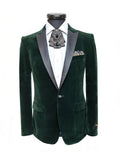 Green Velvet Dinner Jacket-0