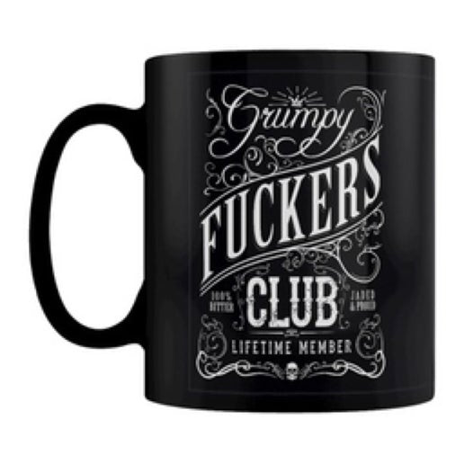 Grumpy Fuckers Club Life Time Member Black Mug