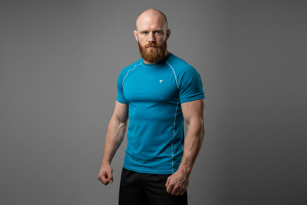GymBum UK Blue Steel Combat Rash Guard