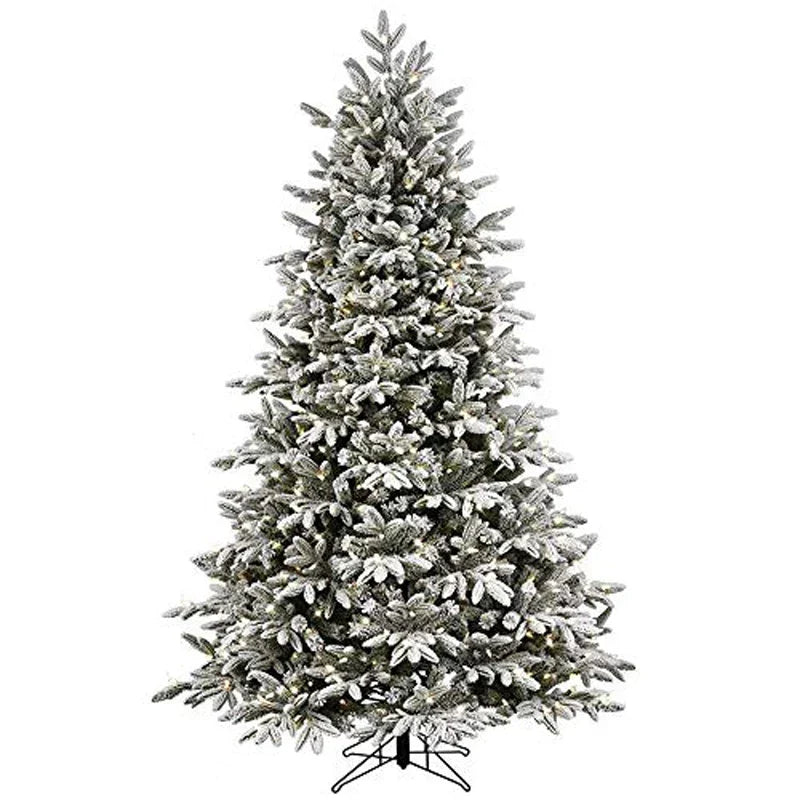 Snow Christmas Tree with LED Lights for Holiday Decor