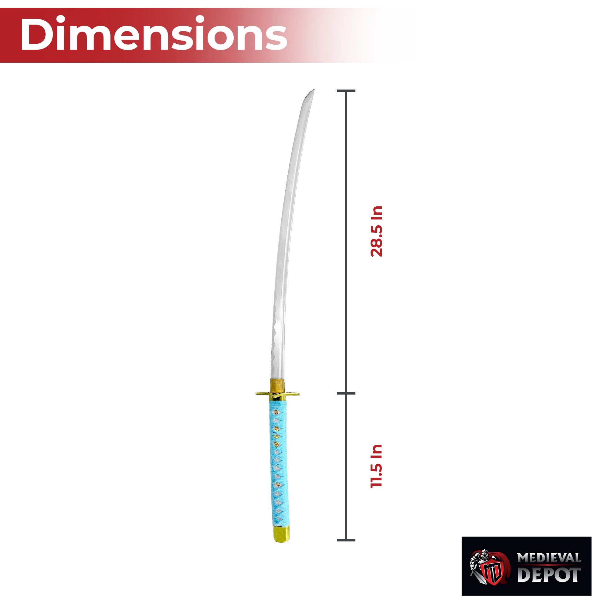 Handmade Hyorinmaru Katana from Bleach Anime Captain Toshiro Hitsugaya's Sword-1