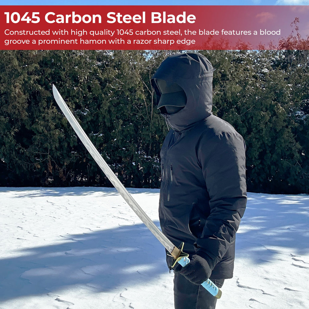 Handmade Hyorinmaru Katana from Bleach Anime Captain Toshiro Hitsugaya's Sword-3