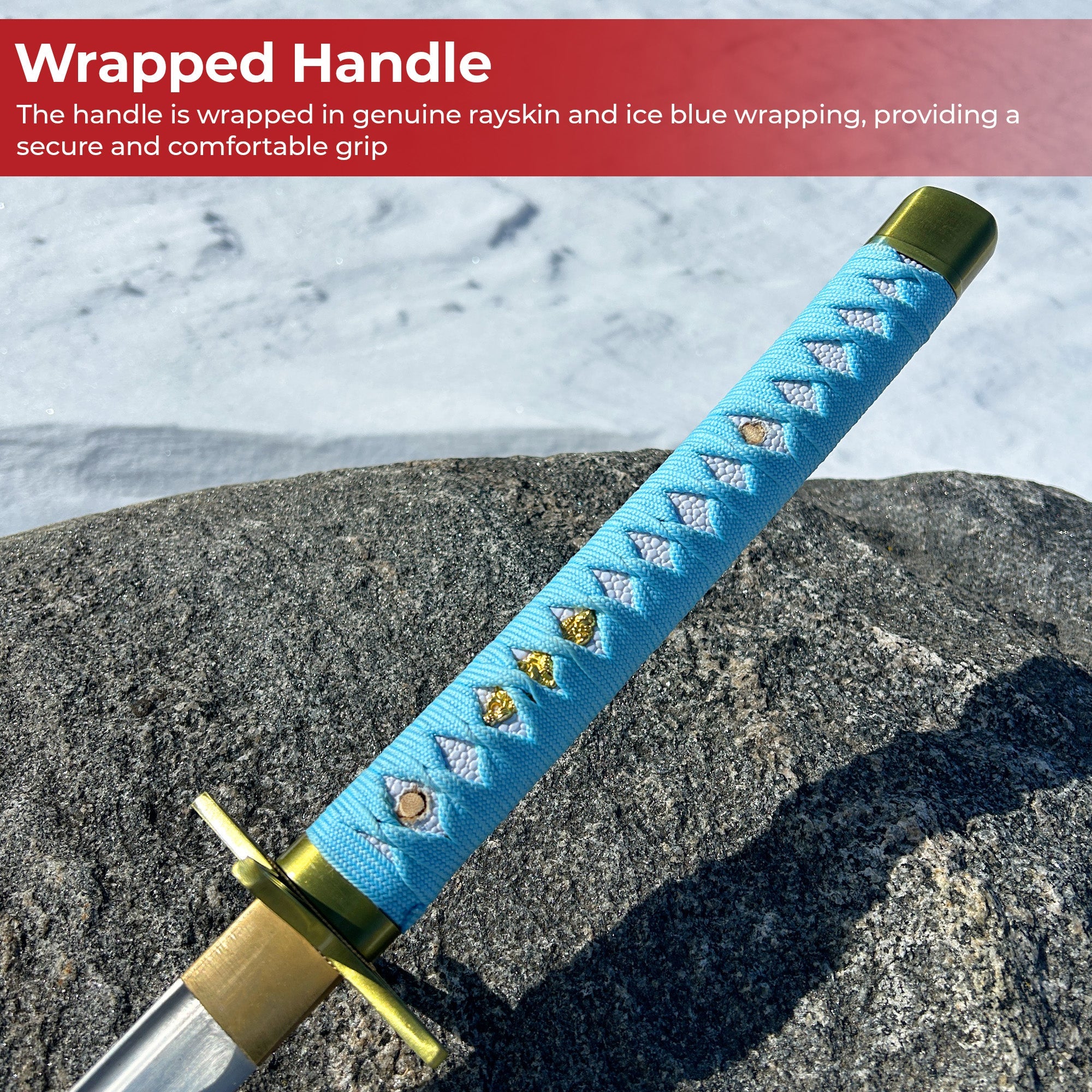 Handmade Hyorinmaru Katana from Bleach Anime Captain Toshiro Hitsugaya's Sword-4