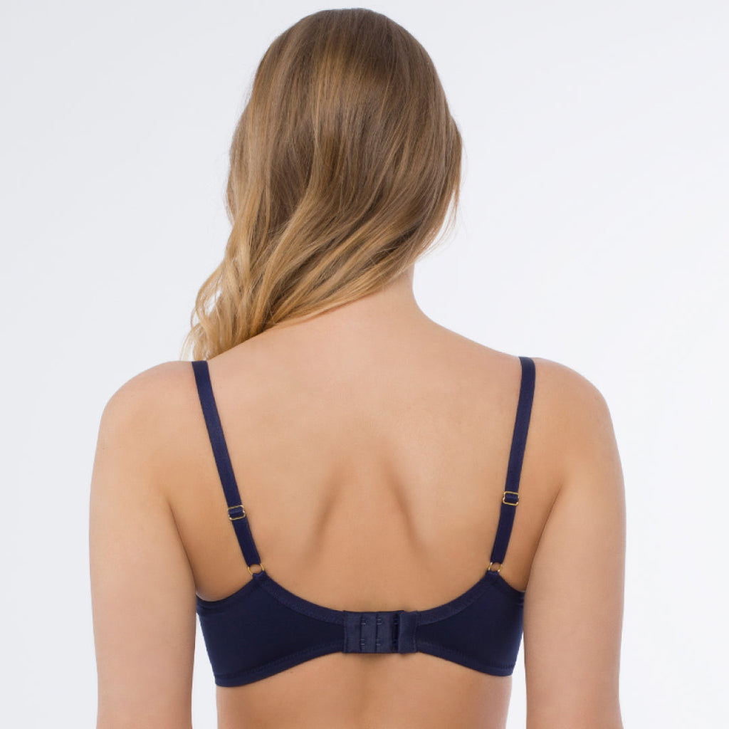 Sheer Mesh Embroidered Balconette Bra Hazel-1
