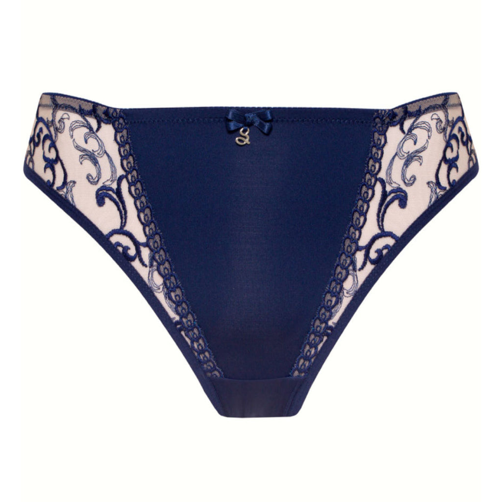 No VPL Sheer Mesh Tulle Embroidered Tanga Panty Hazel-2