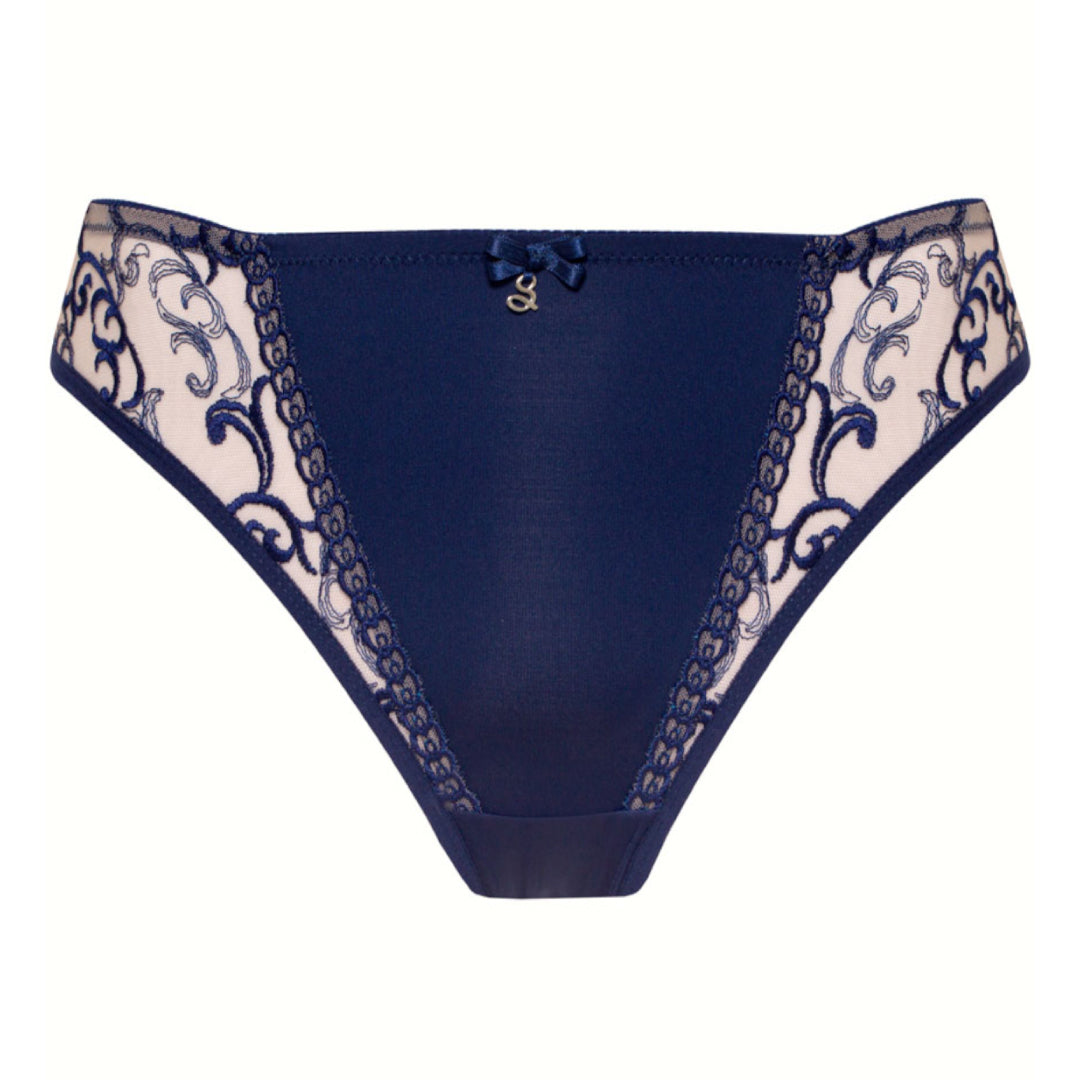 No VPL Sheer Mesh Tulle Embroidered Tanga Panty Hazel-2
