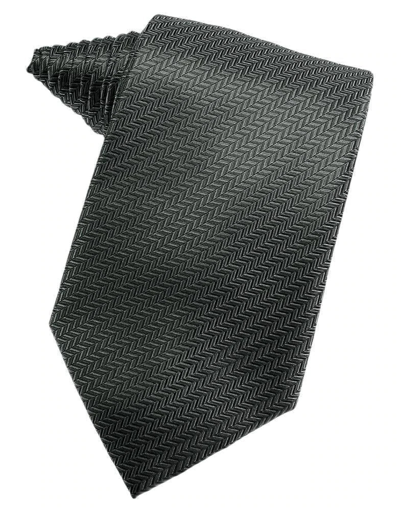 Herringbone Necktie Self Tie-1