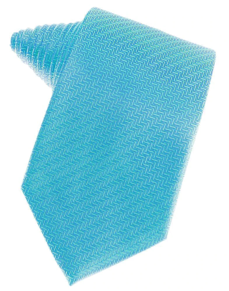 Herringbone Necktie Self Tie-5