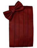 Set Herringbone Cummerbund & Bow Tie-10