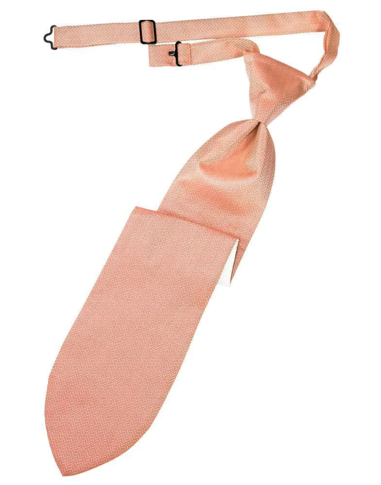 Herringbone Necktie Pre-Tied-13