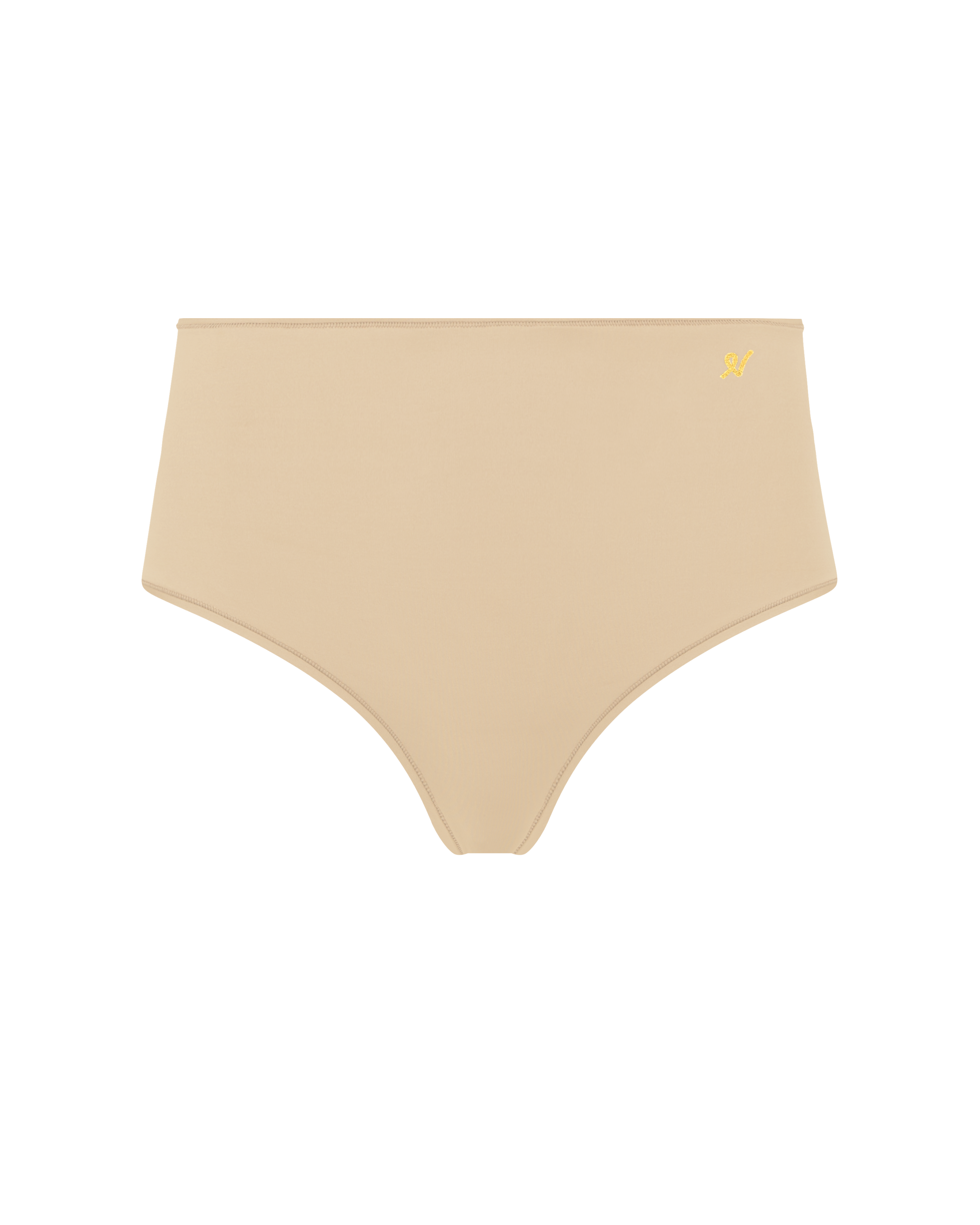 The Stretch High Waisted Brief - Bare 01