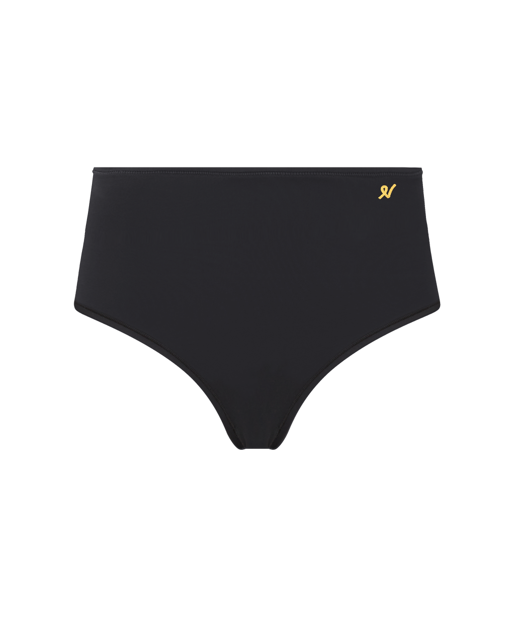 The Stretch High Waisted Brief - Black