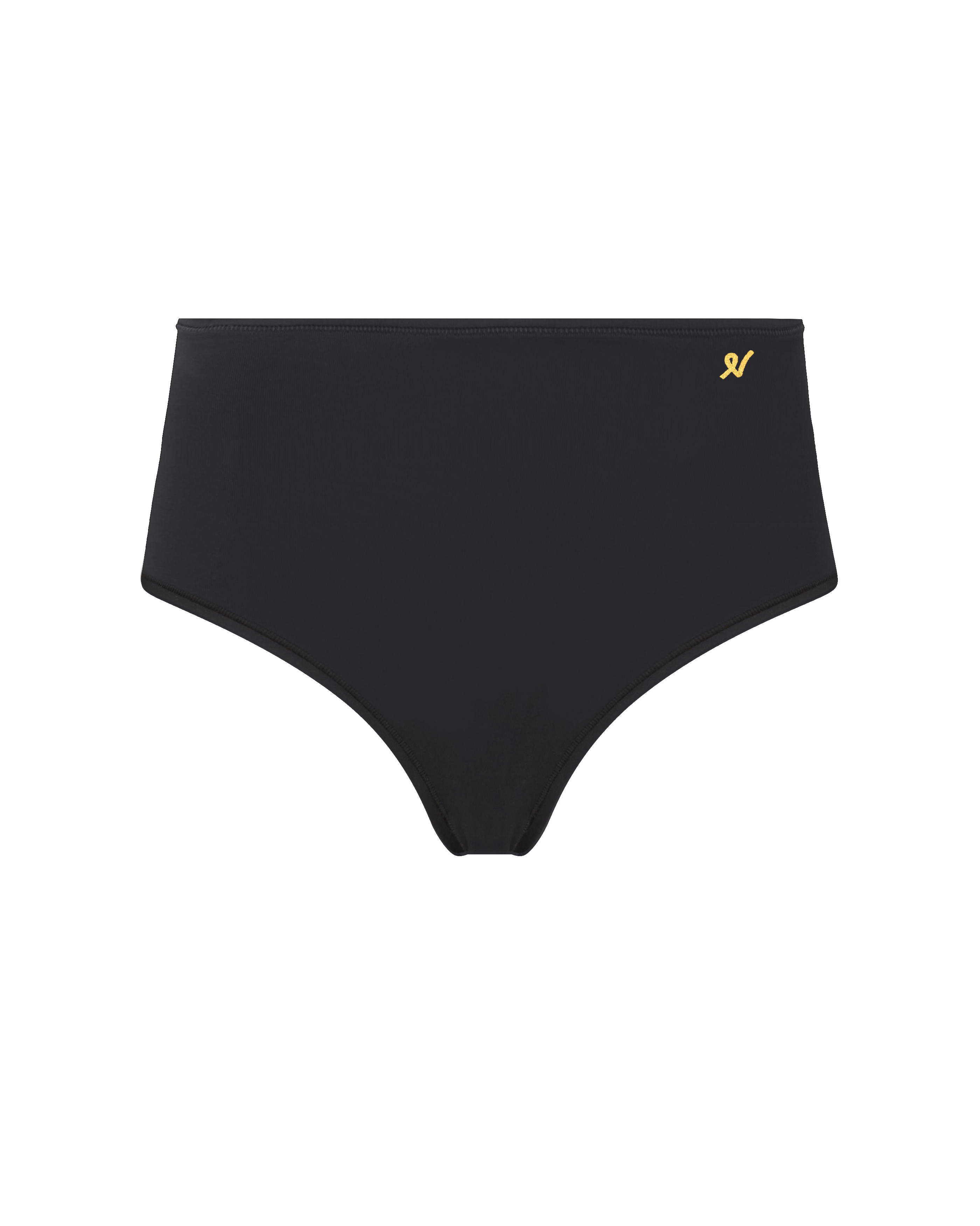 The Stretch High Waisted Brief - Black