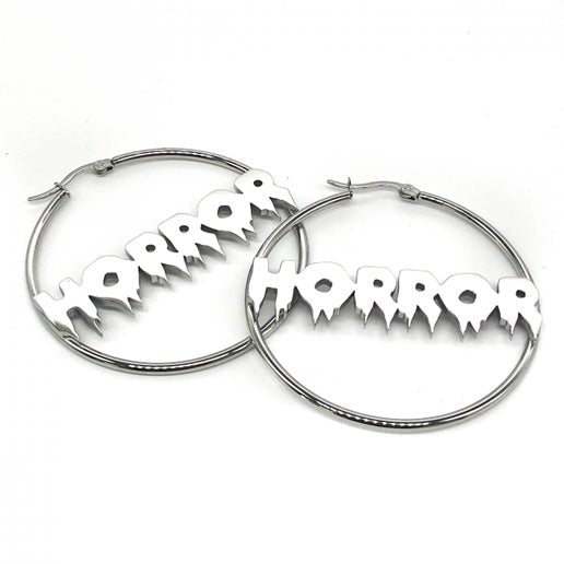 Horror Hoops | Gothic Goth Alternative Jewellery Earrings