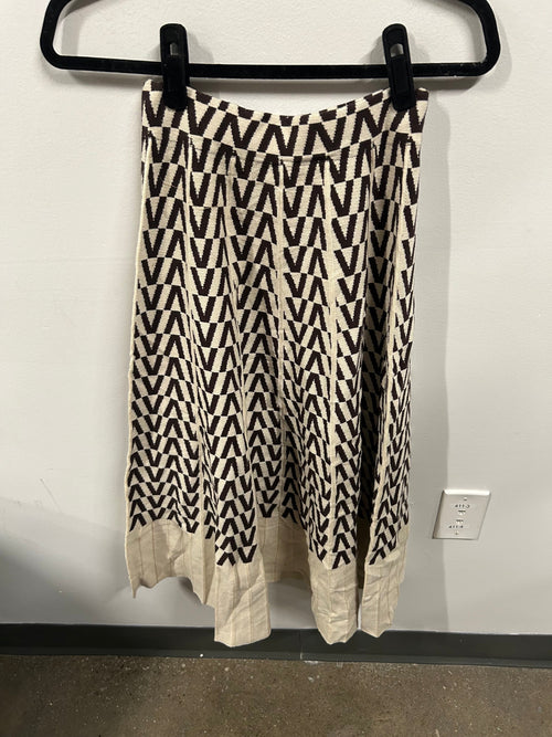 Aburi Geometric-Knit Skirt Set-1