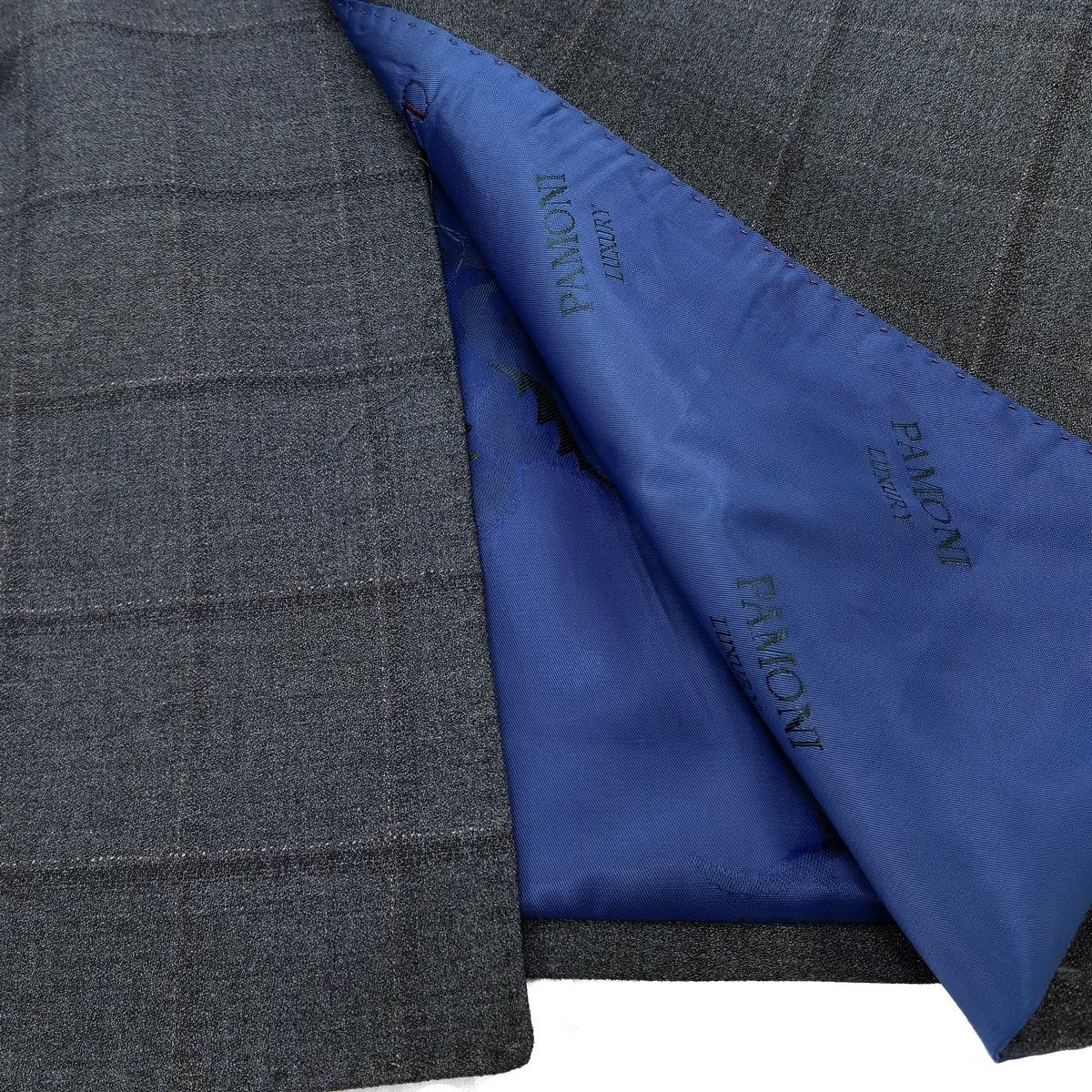 Grey Check Double Breasted Suit-1
