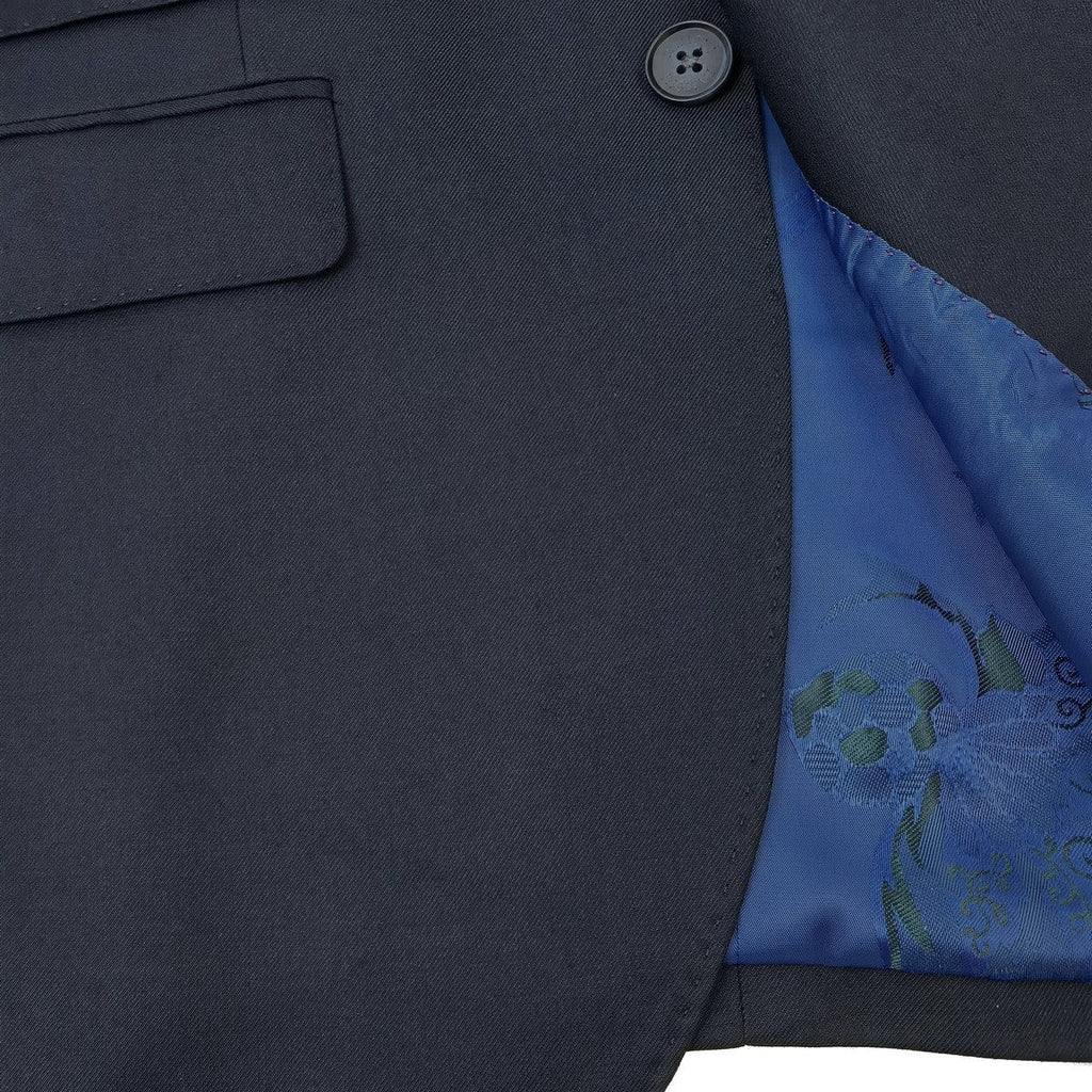 Navy Two Button 3-Piece Suit-2