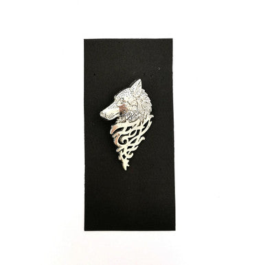 Wolf Head Lapel Pin-2