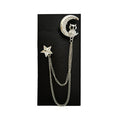 Owl At Night Lapel Chain Brooch-2