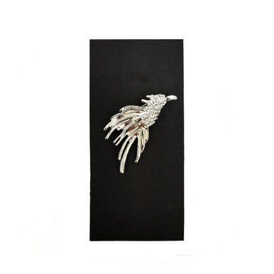 Silver Jewelled Phoenix Lapel Pin-2