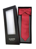 Burgundy Tie & Bow Tie Set-0