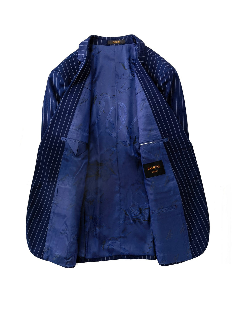 Blue Stripe 2 Button 3-Piece Suit-3