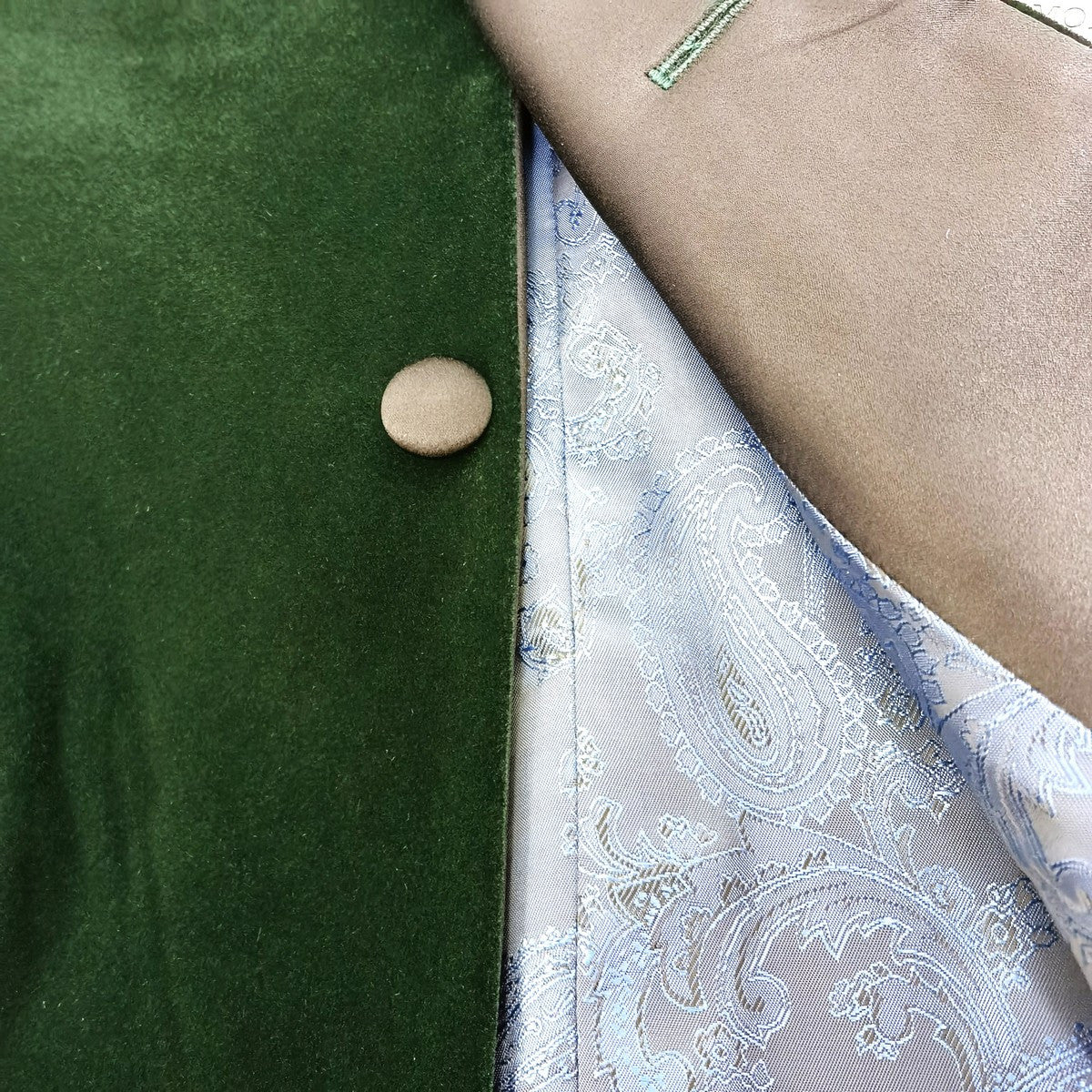 Green Velvet Dinner Jacket-1