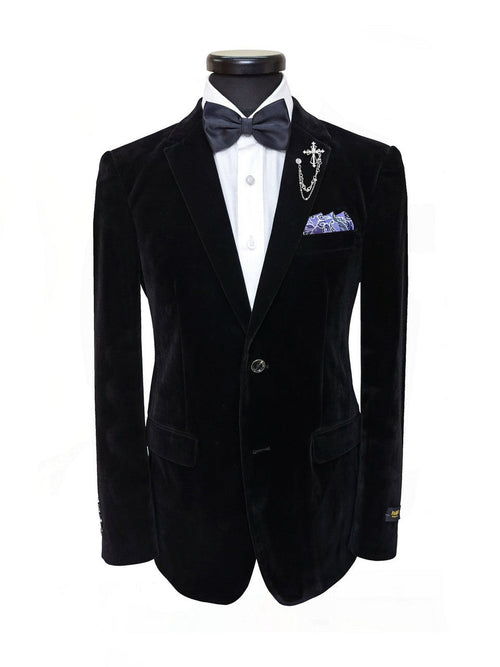 Black Velvet Blazer-0