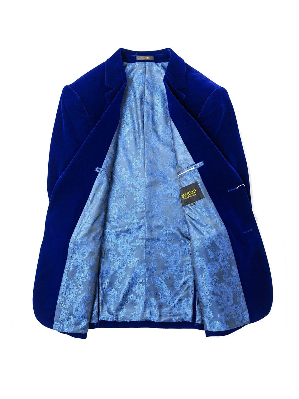 Royal Blue Velvet Blazer-1