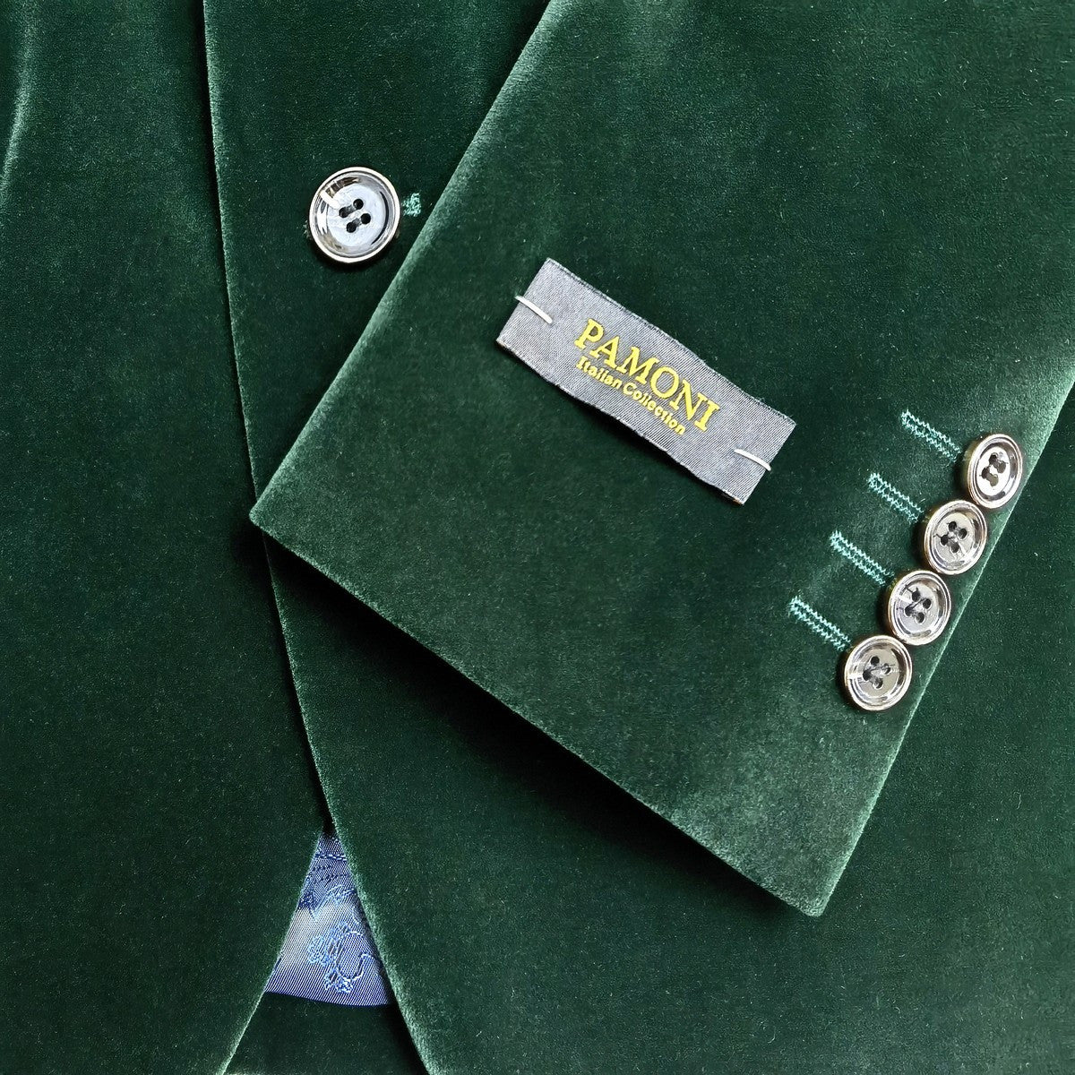 Green Velvet Blazer-2