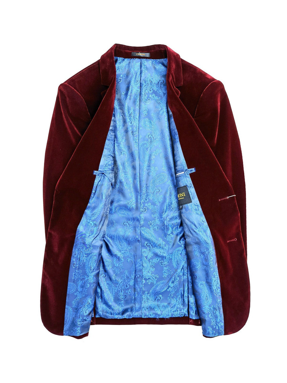 Burgundy Velvet Blazer-2