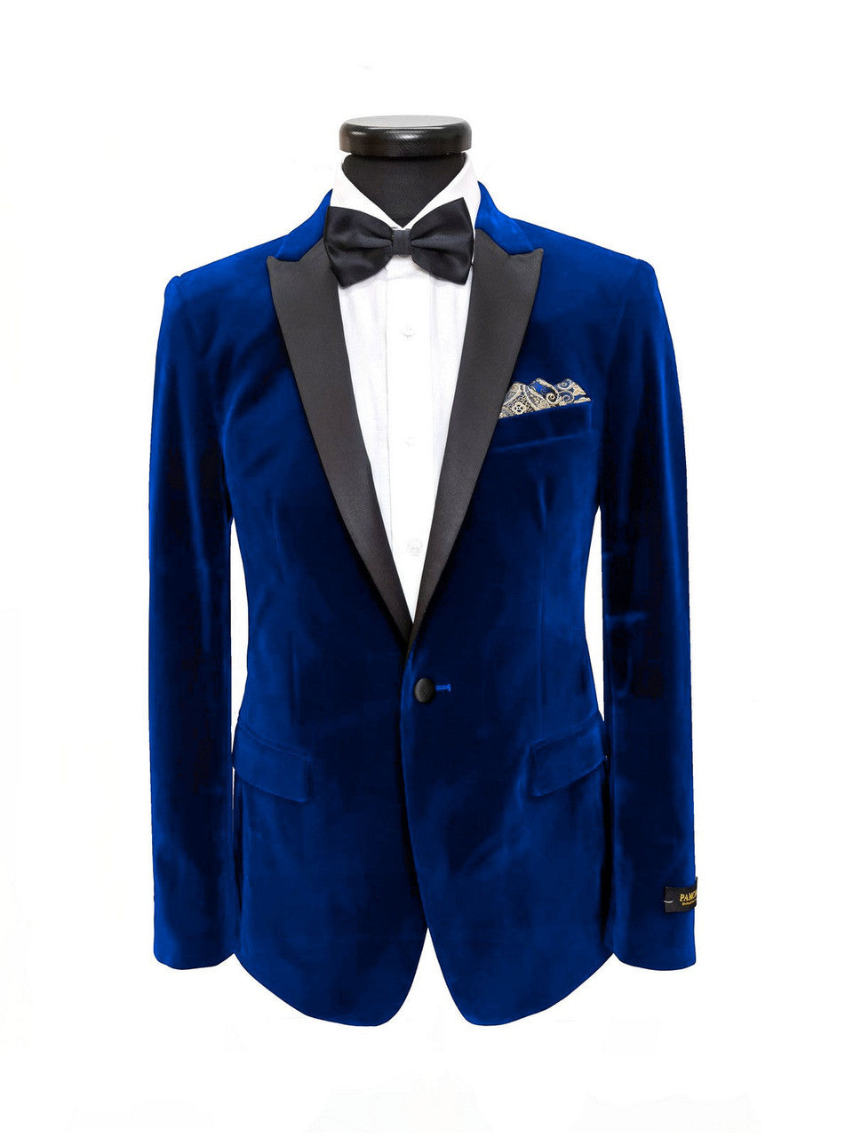Royal Blue Velvet Dinner Jacket-0