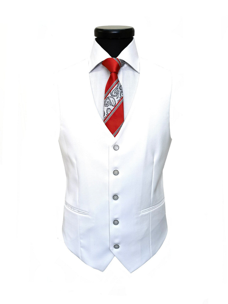 White Slim Fit 3-Piece Suit-2