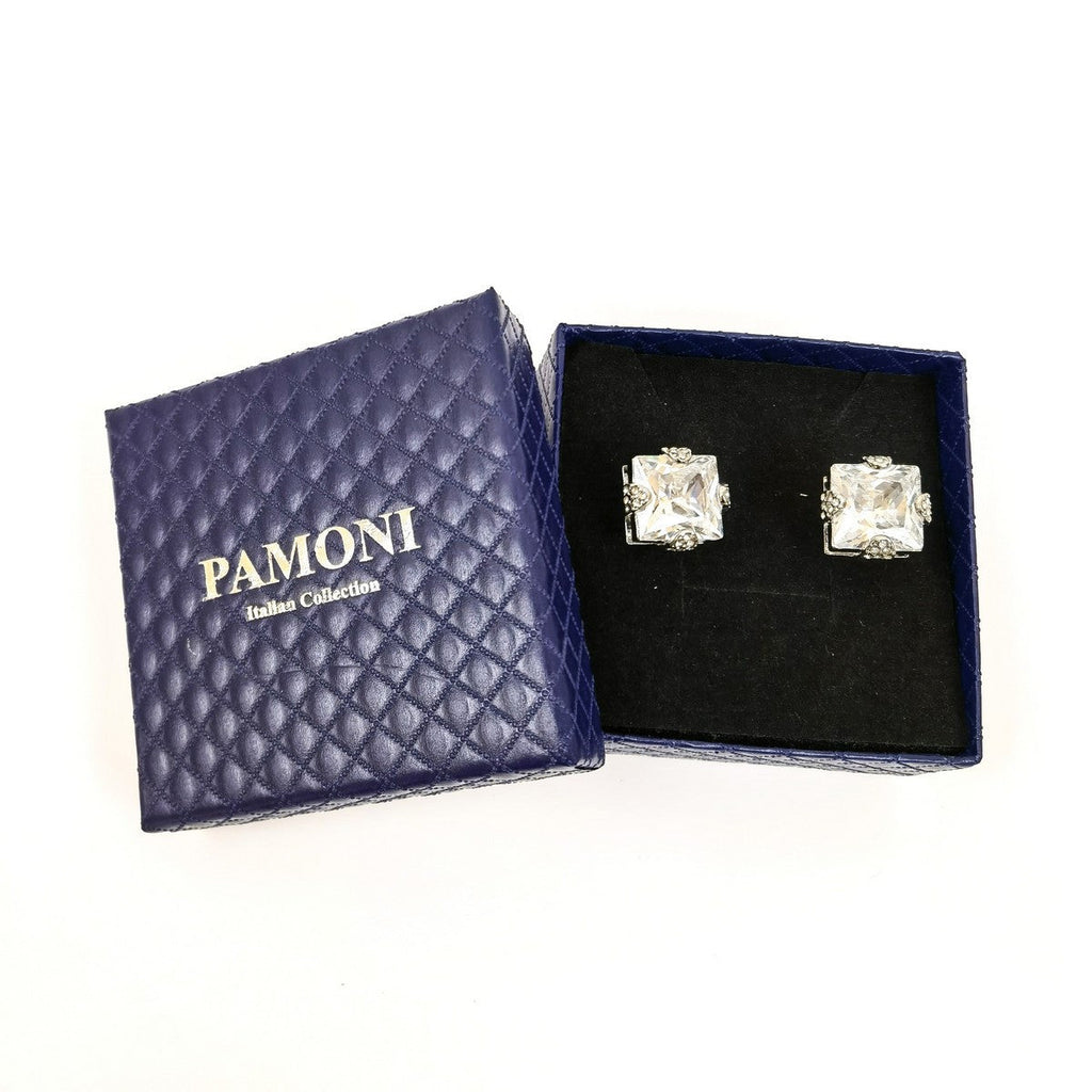 Silver Gemstone Cufflinks-1
