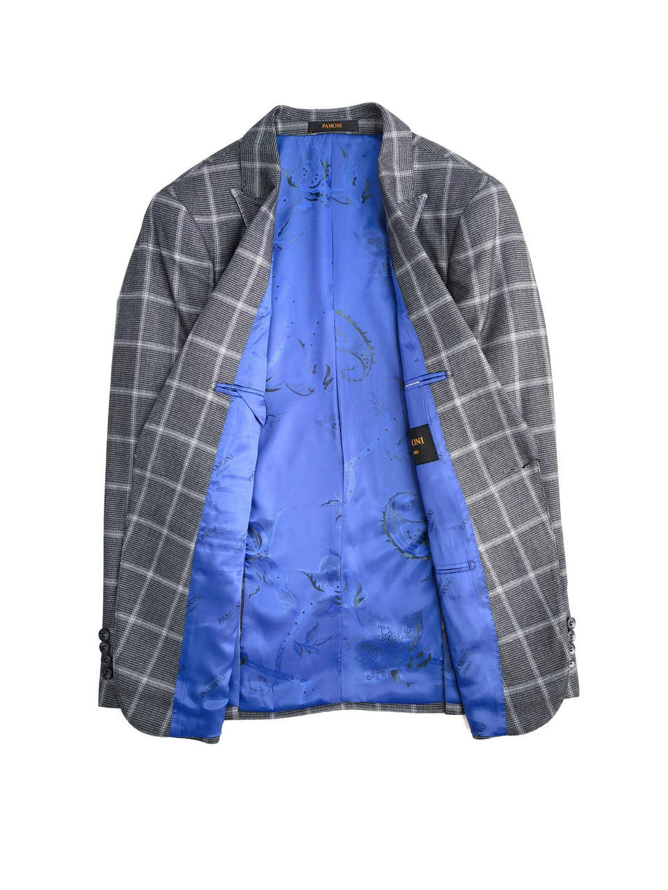 Grey Check Houndstooth 3-Piece Suit-3