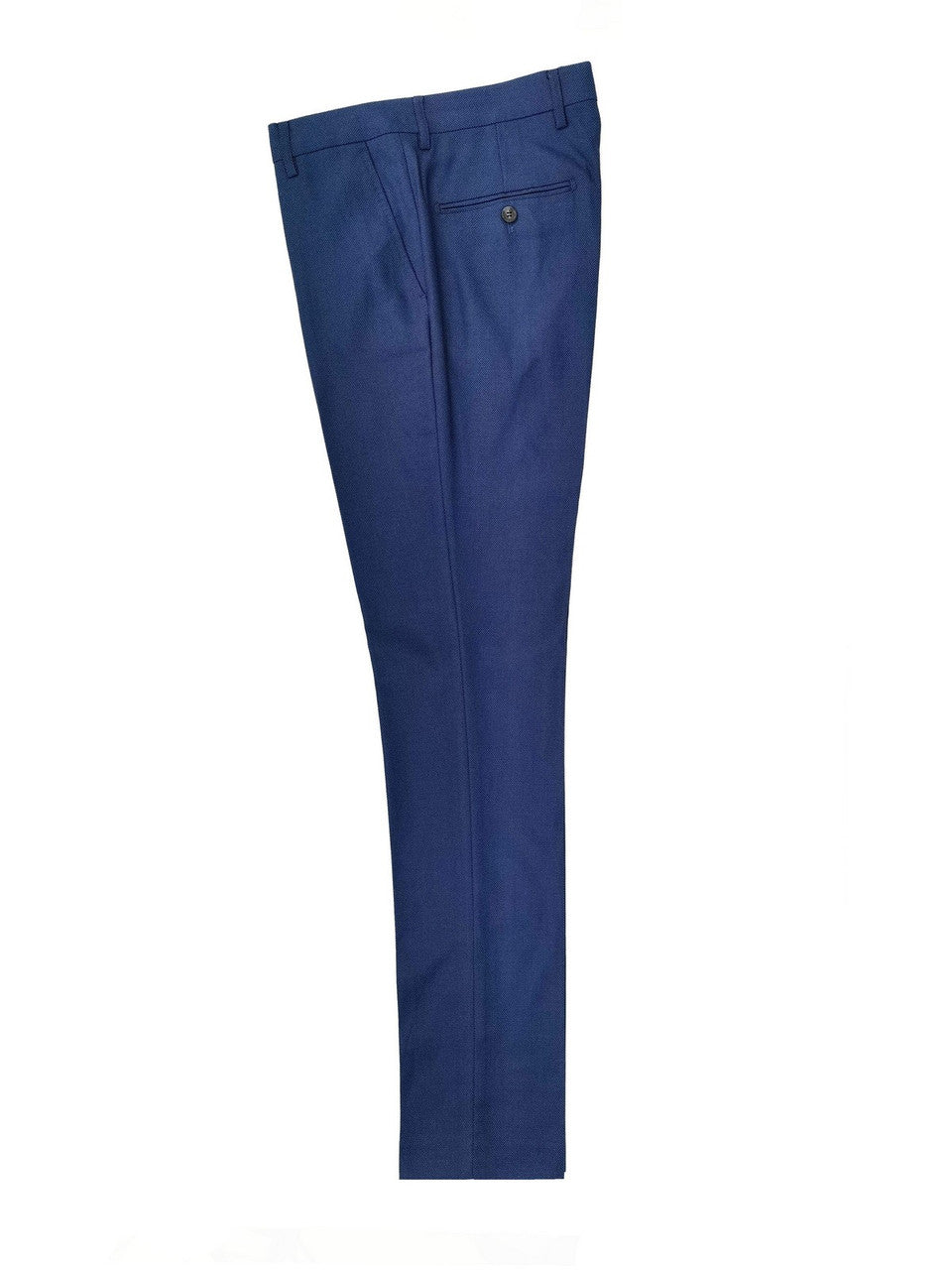 Marine Blue Birdseye Slim Fit Suit-3