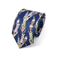Blue Flower Print Tie-2