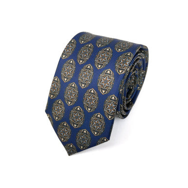 Navy Geometric Tie-2