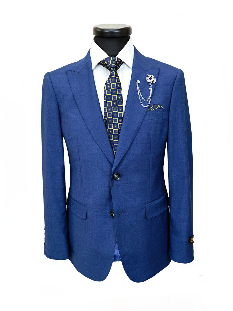 Blue Slim Fit Suit-2