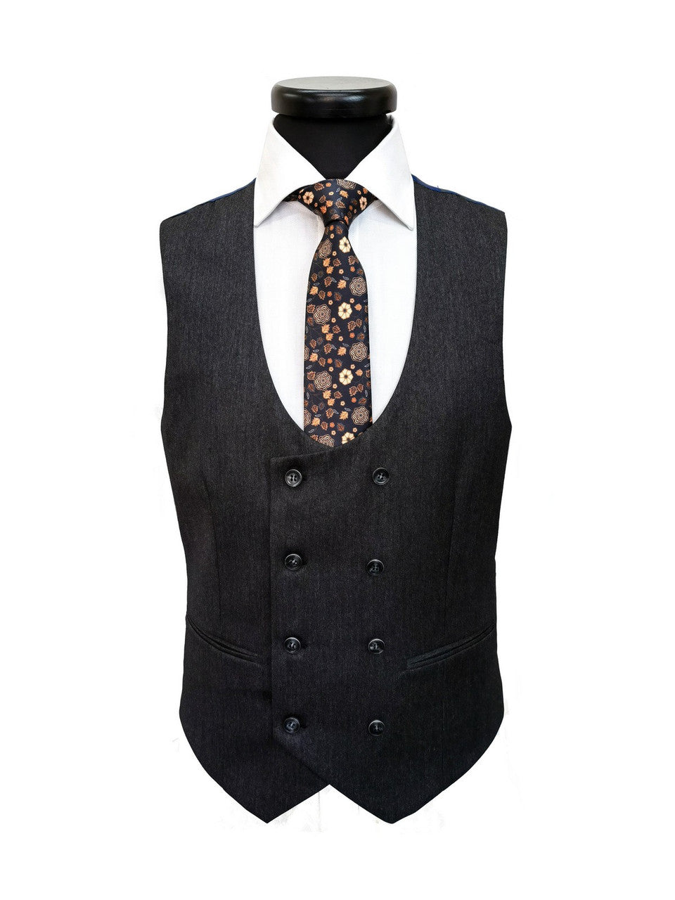 Charcoal 3-Piece Slim Fit Suit-1
