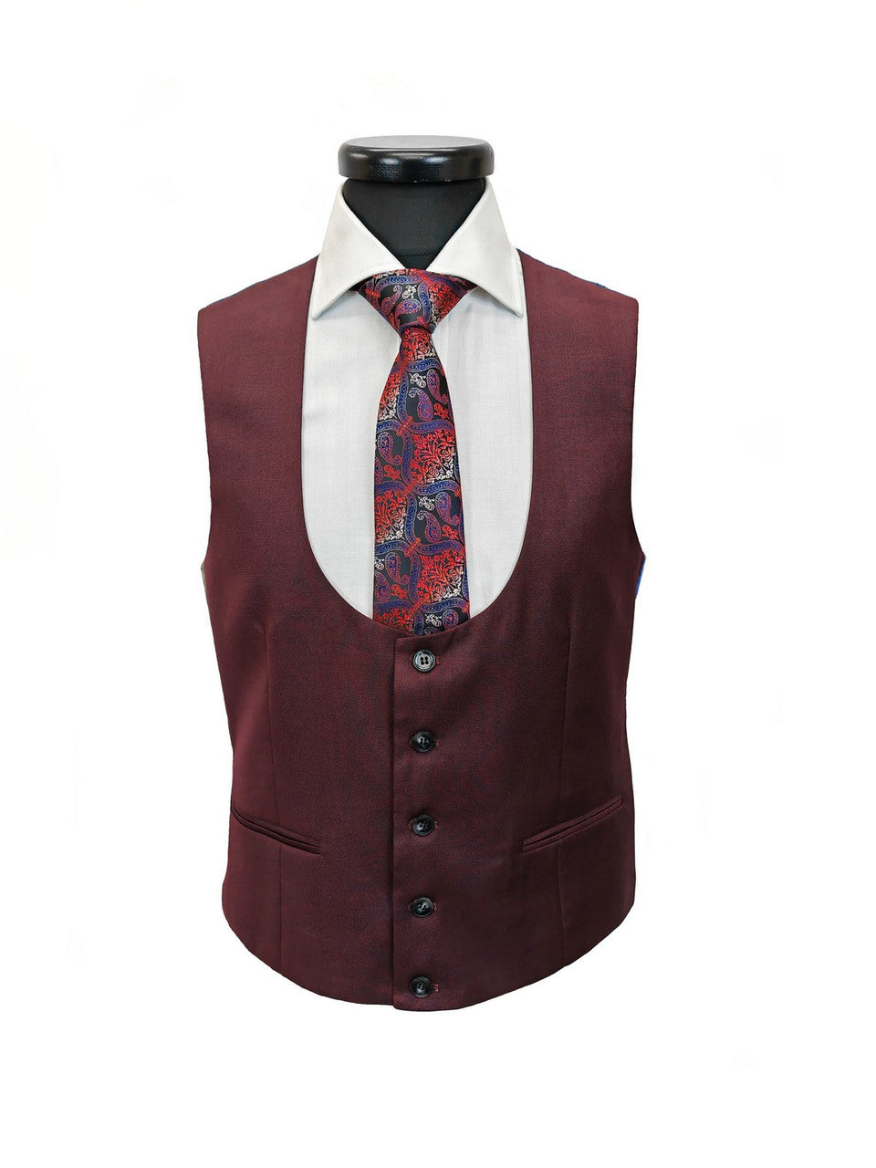 Burgundy 3-Piece Suit-4