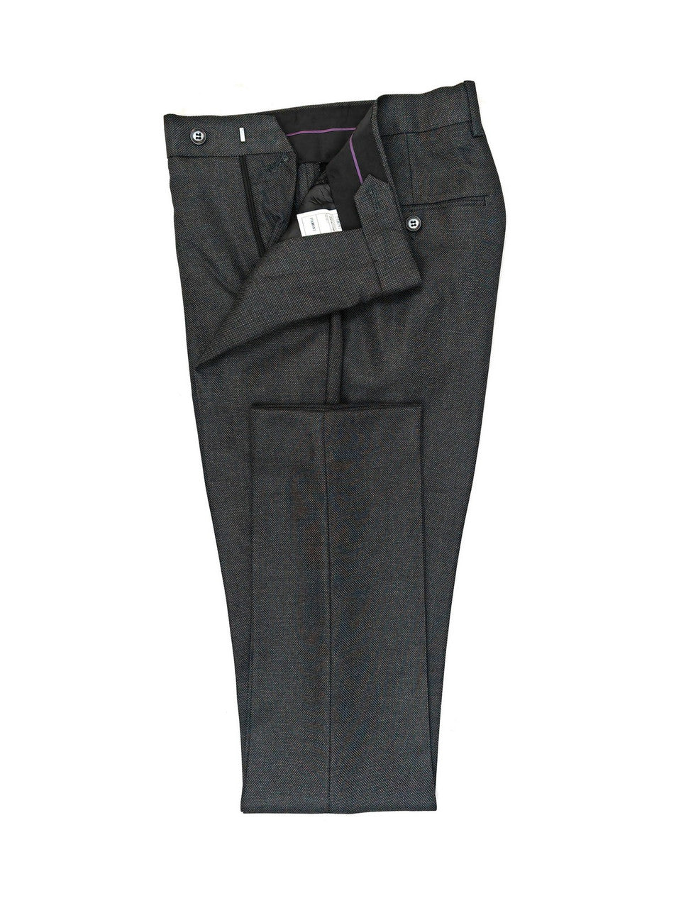 Dark Grey Birdseye 3-Piece Suit-2