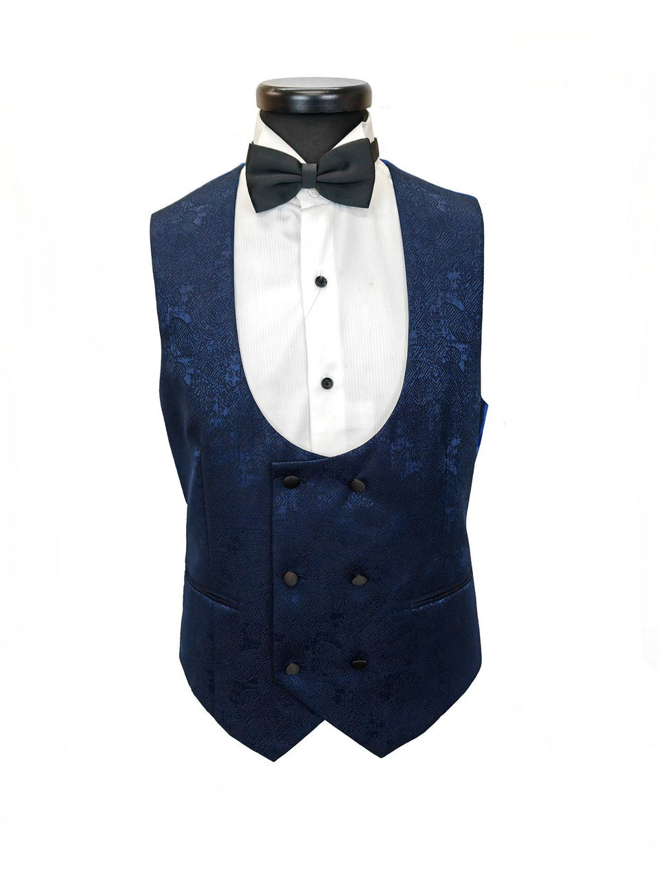 Navy Floral Style 3-Piece Tuxedo-1